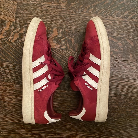 Adidas Campus sneaker in maroon, men’s size 7 (fits women’s 8.5-9) - Picture 3 of 4
